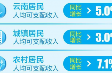 增长5.0%！2022年前三季度云南居民人均可支配收入为19339元